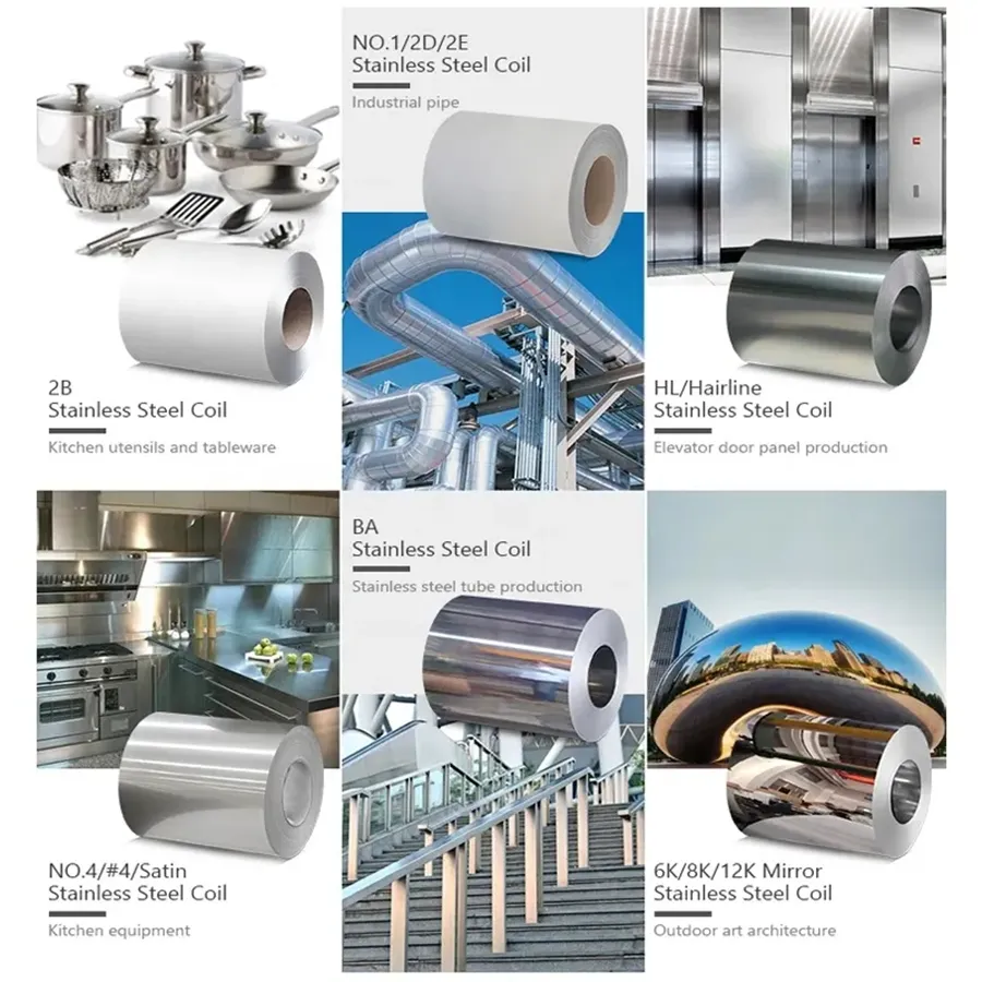 सौर ऊर्जा प्रणाली के लिए Dx51d Dx52D Dx53D Dx54D 304 304L 316 316L 310S 309S 347H स्टेनलेस स्टील कॉइल Dx51d+Z 1